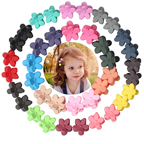 40Pcs Baby Girls Hair Bangs Mini Hair Claw Clip Kids Hair Pin 20 Colors for Girls (Flower) Beauty & Personal Care MPRVAKYF