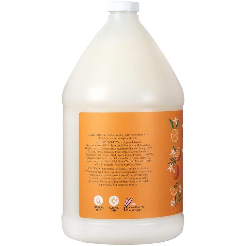 Ginger Lily Farms Salon Formula Kid's Instant Detangling Spray Refill, Hair Detangler Spray for Kids, 100% Vegan & Cruelty-Free, 1 Gallon (128 fl oz) Beauty & Personal Care Ginger Lily Farms