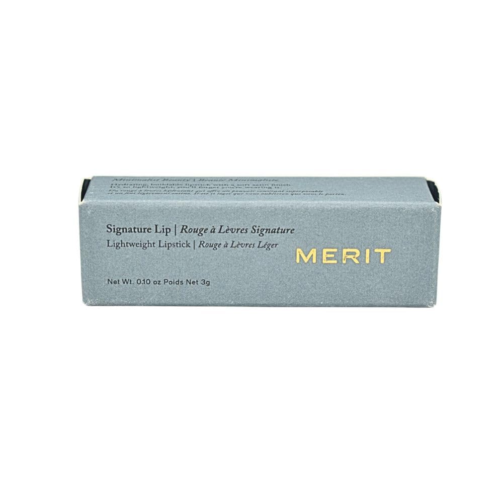 Merit Signature Lip Lightweight Satin Lipstick - 1990 (deep brown) 3 g / 0.10 oz Beauty & Personal Care Merit