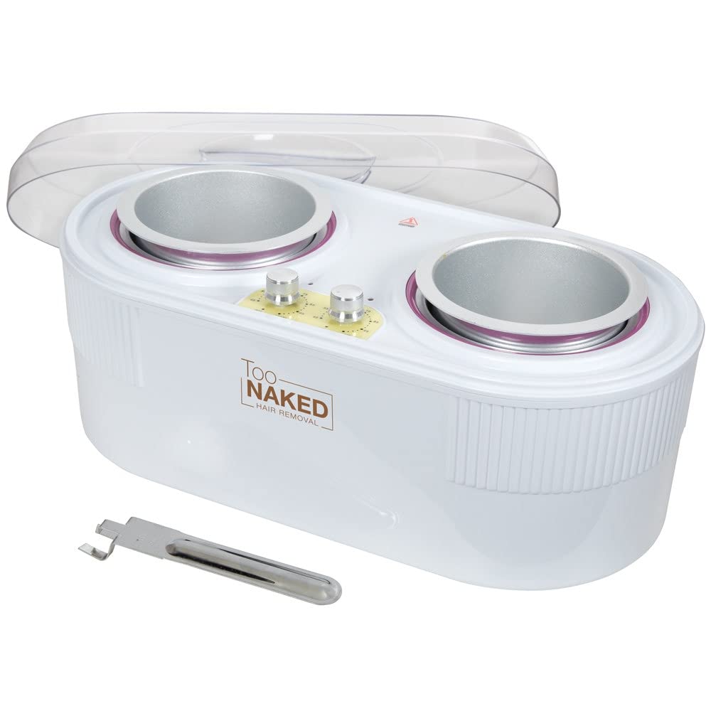 TOO NAKED HAIR REMOVAL Premium Double Wax Warmer, Dual Hair Removal Paraffin Wax Warmer with Adjustable Temperature Controls Beauty and Personal Care TOO NAKED HAIR REMOVAL