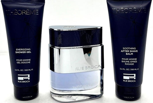 Afnan Rue Broca Theoreme Homme 3-Piece Set for Men, (3.0 Oz Eau De Parfum Spray + 3.4 Oz Body Lotion + 3.4 Oz Shower Gel) Beauty & Personal Care Afnan