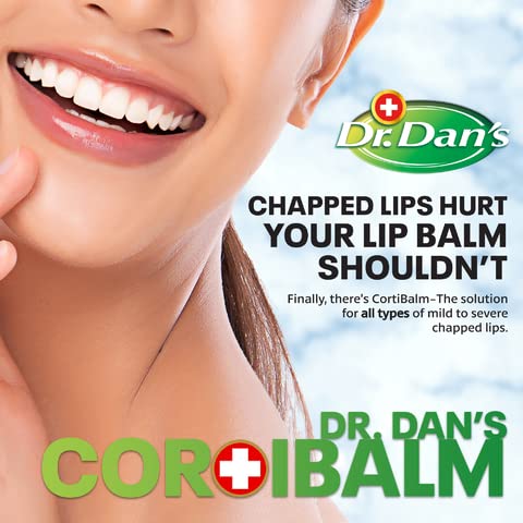 Dr. Dan's Cortibalm - 3 Pack - for Dry Cracked Lips - Healing Lip Balm for Severely Chapped Lips - Designed for Men, Women and Children - Beauty and Personal Care Dr. Dan's