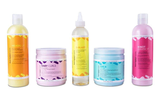 Aunt Jackie’s Kids Hair Care Bundle - 5 Full-Size Products for Easier Combing, Styling & Nourishing Hair - Made with Natural Herbal & Botanical Beauty & Personal Care Aunt Jackie's