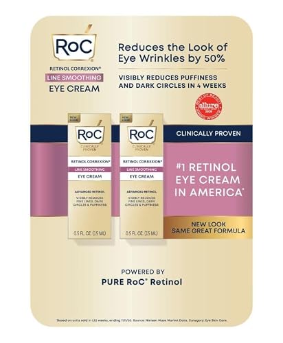 RoC Retinol Correxion Line Smoothing Eye Cream, 0.5 fl. oz., 2 pk. Beauty & Personal Care RoC