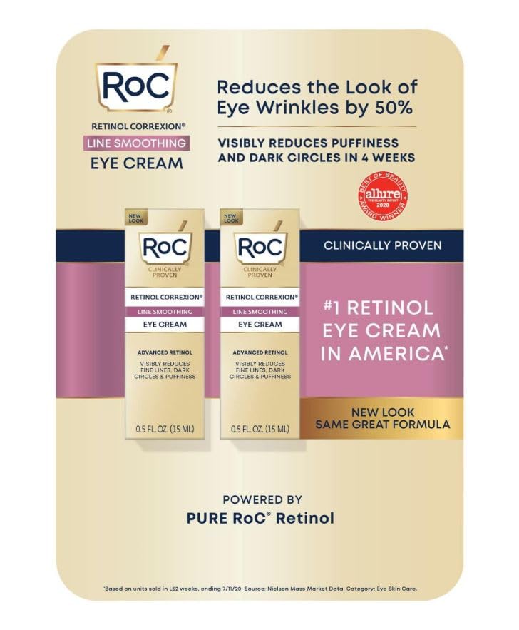 RoC Retinol Correxion Line Smoothing Eye Cream, 0.5 fl. oz., 2 pk. Beauty & Personal Care RoC