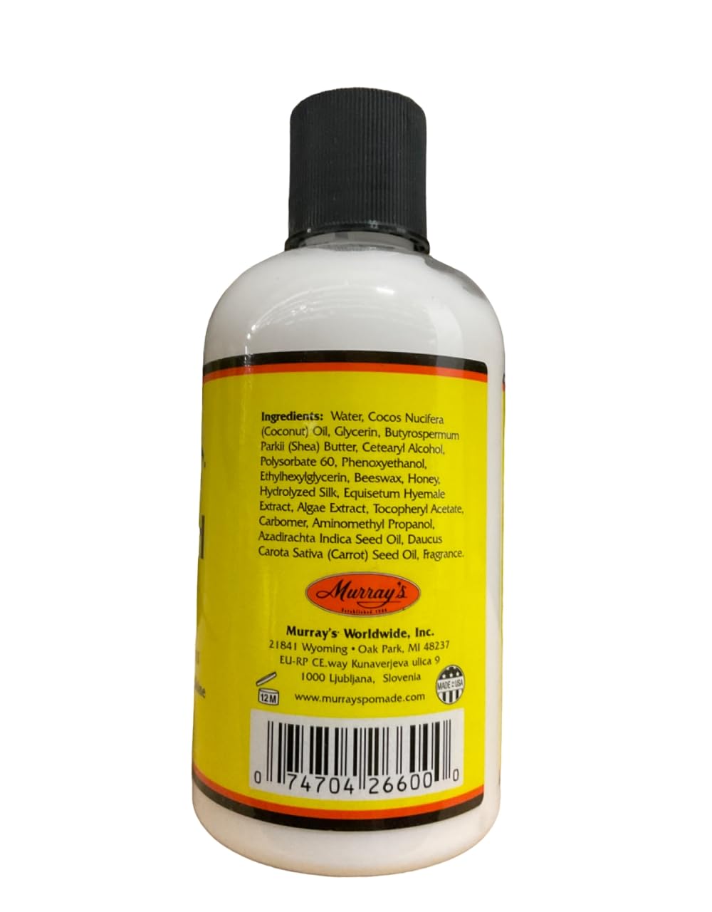 MURRAY'S Beeswax Styler & Curl Milk 8oz Beauty & Personal Care Murrays