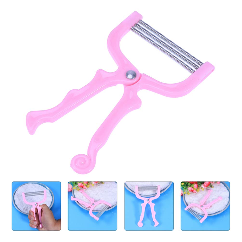 Face Hair Threader 2Pcs Portable Facial Hair Removal Threading Epilator for Women (Pink) Spring Device Beauty and Personal Care Healifty