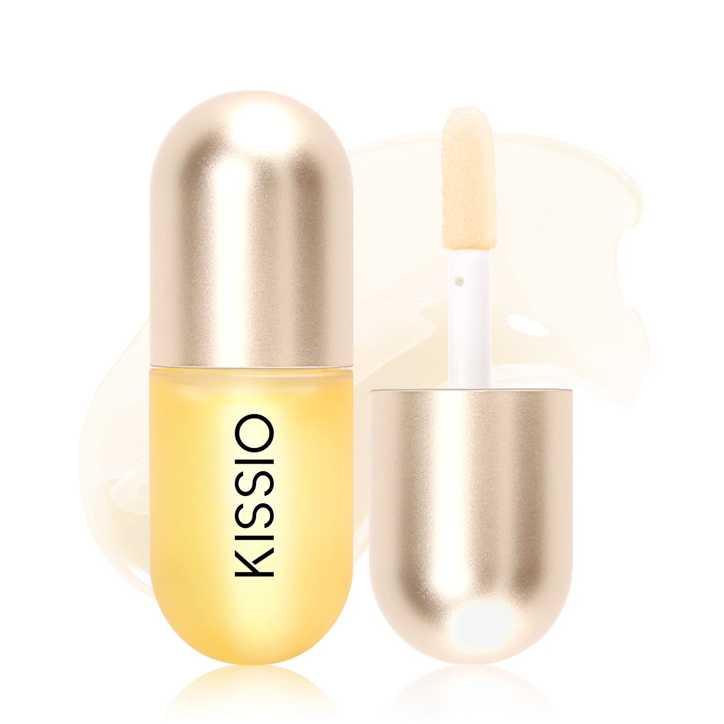 KISSIO Lip Plumperr,Lip Enhancer,Plant Extracts Plumping Lip Serum,Moisturizing Gloss for Fuller Lips and Hydrated,Beauty Lips 5.5ml,Clear Beauty and Personal Care KISSIO