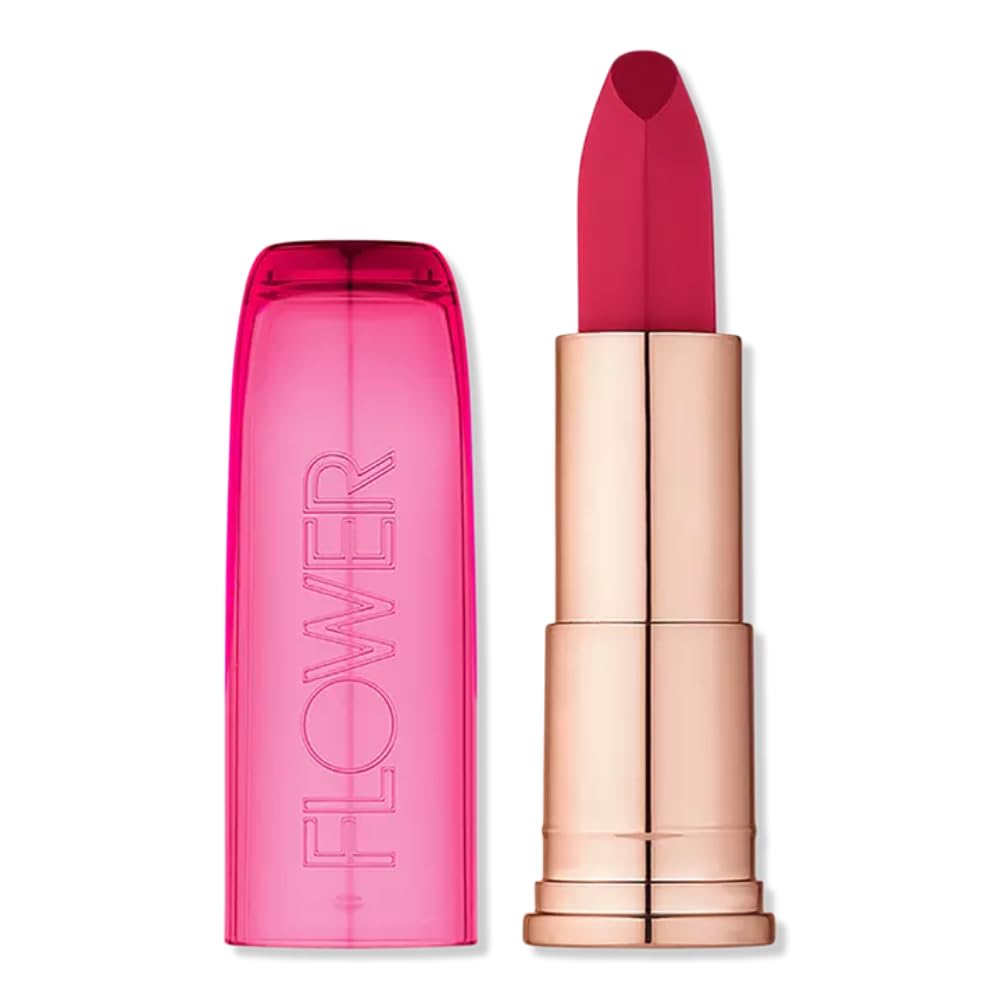FLOWER BEAUTY By Drew Barrymore Perfect Pout Moisturizing Lipstick - Soothes Lips + Hydrates - Creamy Lip Tint + Natural Looking Shine + Buildable Beauty & Personal Care FLOWER BEAUTY