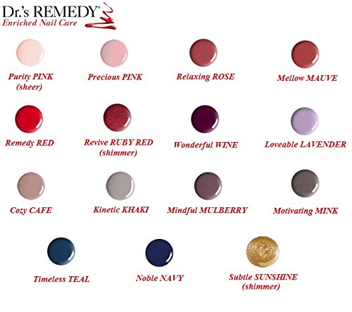 Dr’s Remedy Enriched Nail Polish: Non Toxic, All Natural, and Organic - Doctor Formulated: Strengthens, Restores, Heals, and Protects '24-Free' Beauty & Personal Care Dr.'s Remedy
