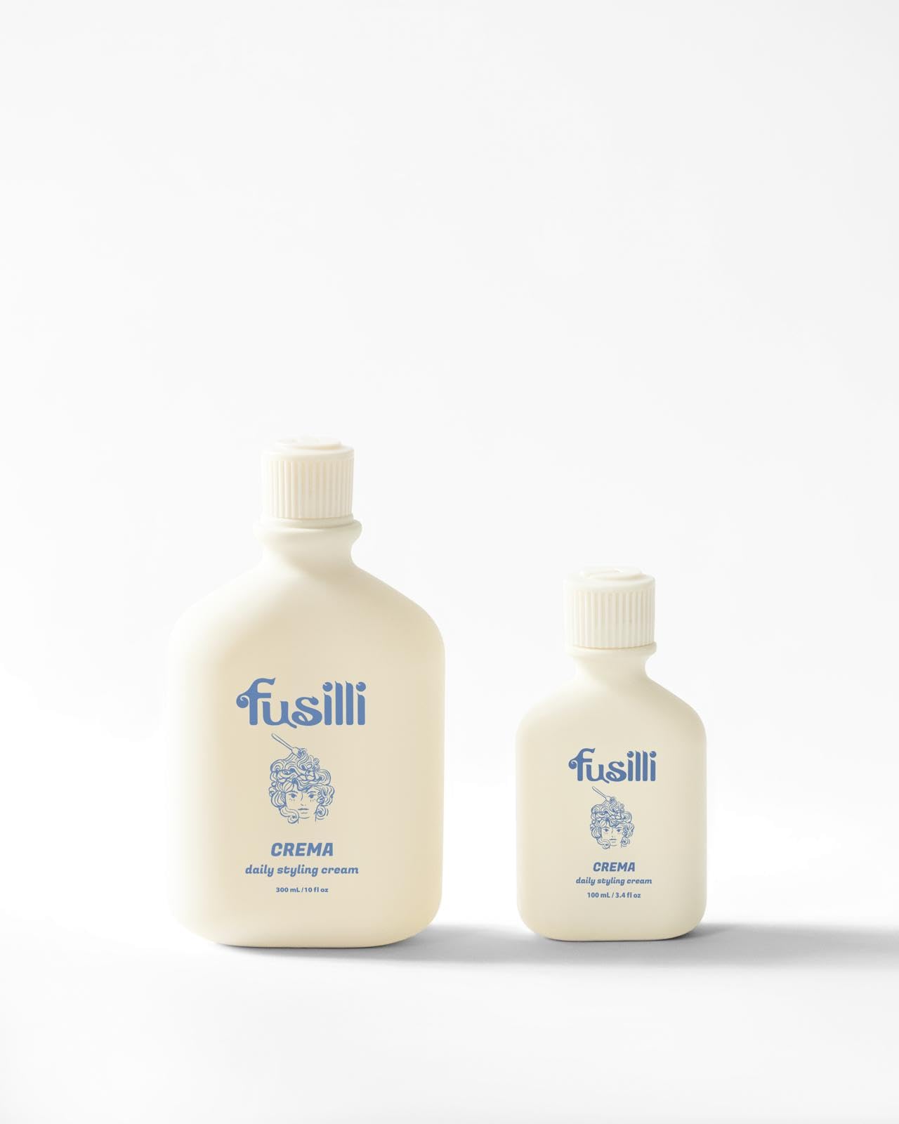 FUSILLI Crema Daily Styling Cream for Curly Wavy Hair - 300ml | Leave-In Curl Cream | Lightweight Hydrating | No Residue | Sulfate Silicone Free Beauty & Personal Care FUSILLI