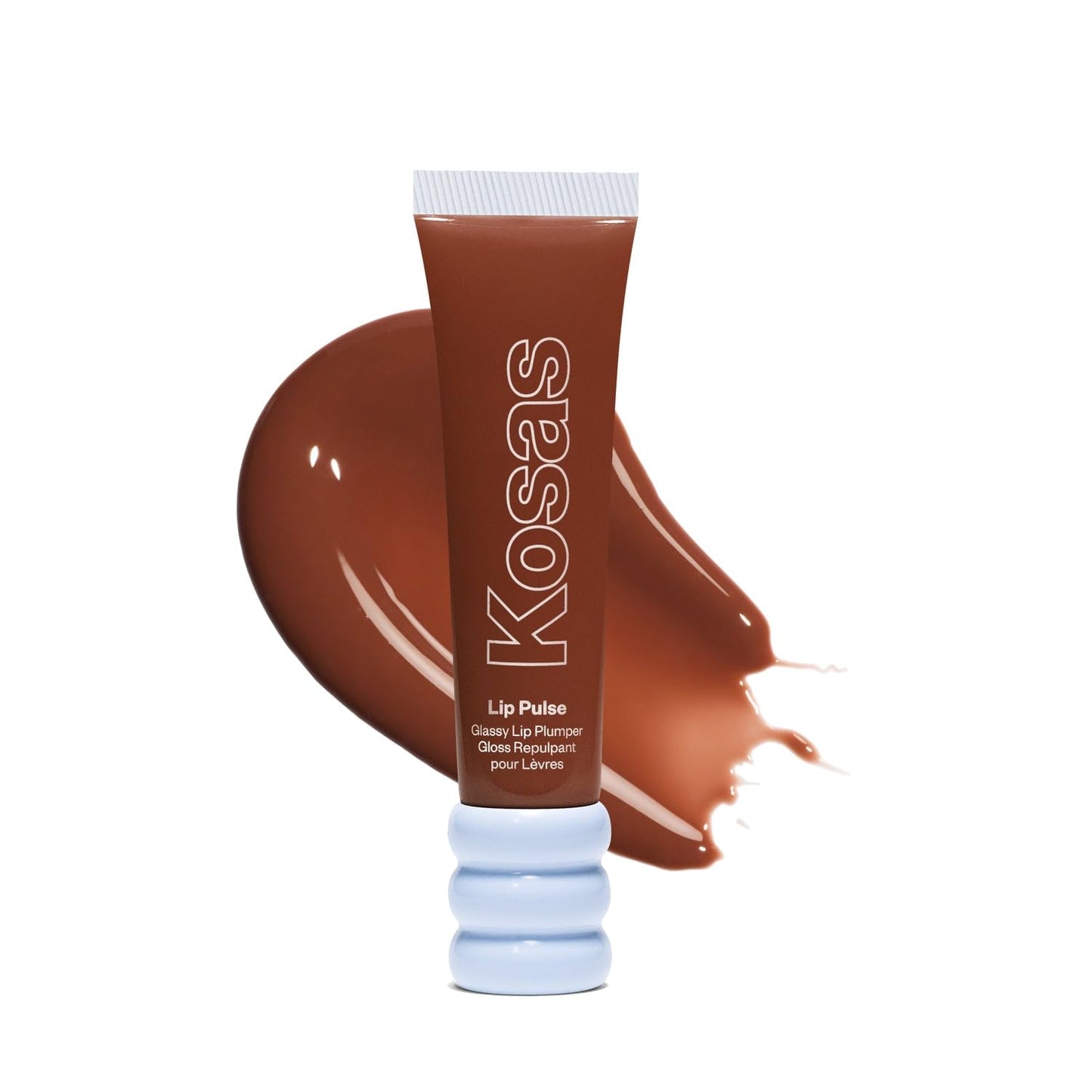 Kosas Lip Pulse Lip Plumper Gloss - Non-Sticky Hydrating Lip Gloss with Warming-Cooling Tingle, Mirror Shine Finish, Visibly Fuller Lips, Sixth Sense Beauty and Personal Care Kosas