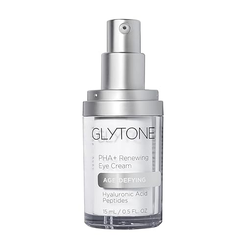 Glytone Age-Defying PHA+ Renewing Eye Cream for Wrinkles| Anti aging Under Eye Cream with Hyaluronic Acid Peptides| Targets Puffiness, Bags, Wrinkles Beauty & Personal Care GLYTONE
