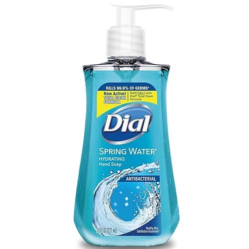 Dial Complete Antibacterial Liquid Hand Soap, Spring Water, Blue, 7.5 fl oz (Pack of 1) Beauty & Personal Care Dial