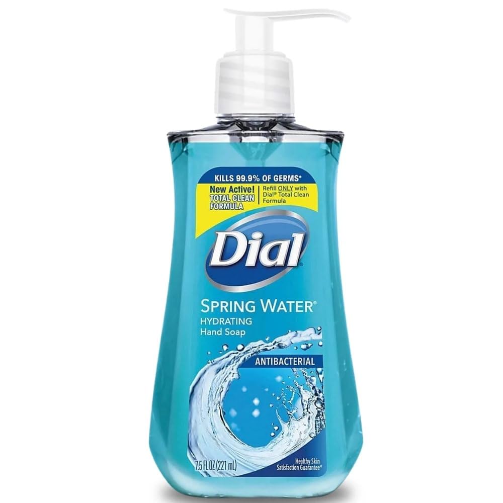 Dial Complete Antibacterial Liquid Hand Soap, Spring Water, Blue, 7.5 fl oz (Pack of 1) Beauty & Personal Care Dial