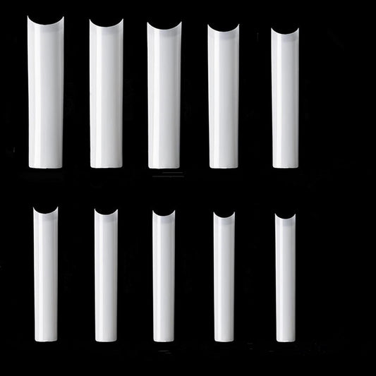 Yimart 500pcs No C Curve XXXL Square Straight False Nail Tips - Half Cover Clear Natural Extra Long Fake Nails (Skin color) Beauty & Personal Care Yimart