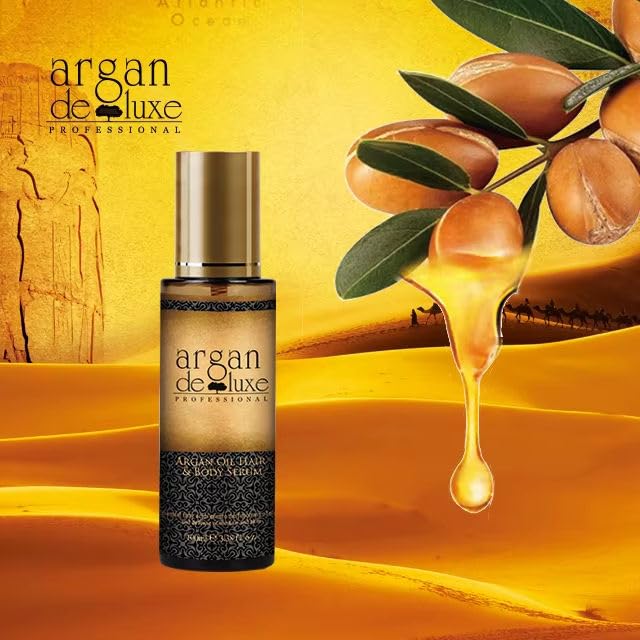 Argan Deluxe Professional Argan Oil Nourishing Hair Care Set for All Hair Types, Shampoo 500ml, Conditioner 500ml, Serum and Body Oil 50ml, 3 Piece Beauty & Personal Care argan deluxe PROFESSIONAL