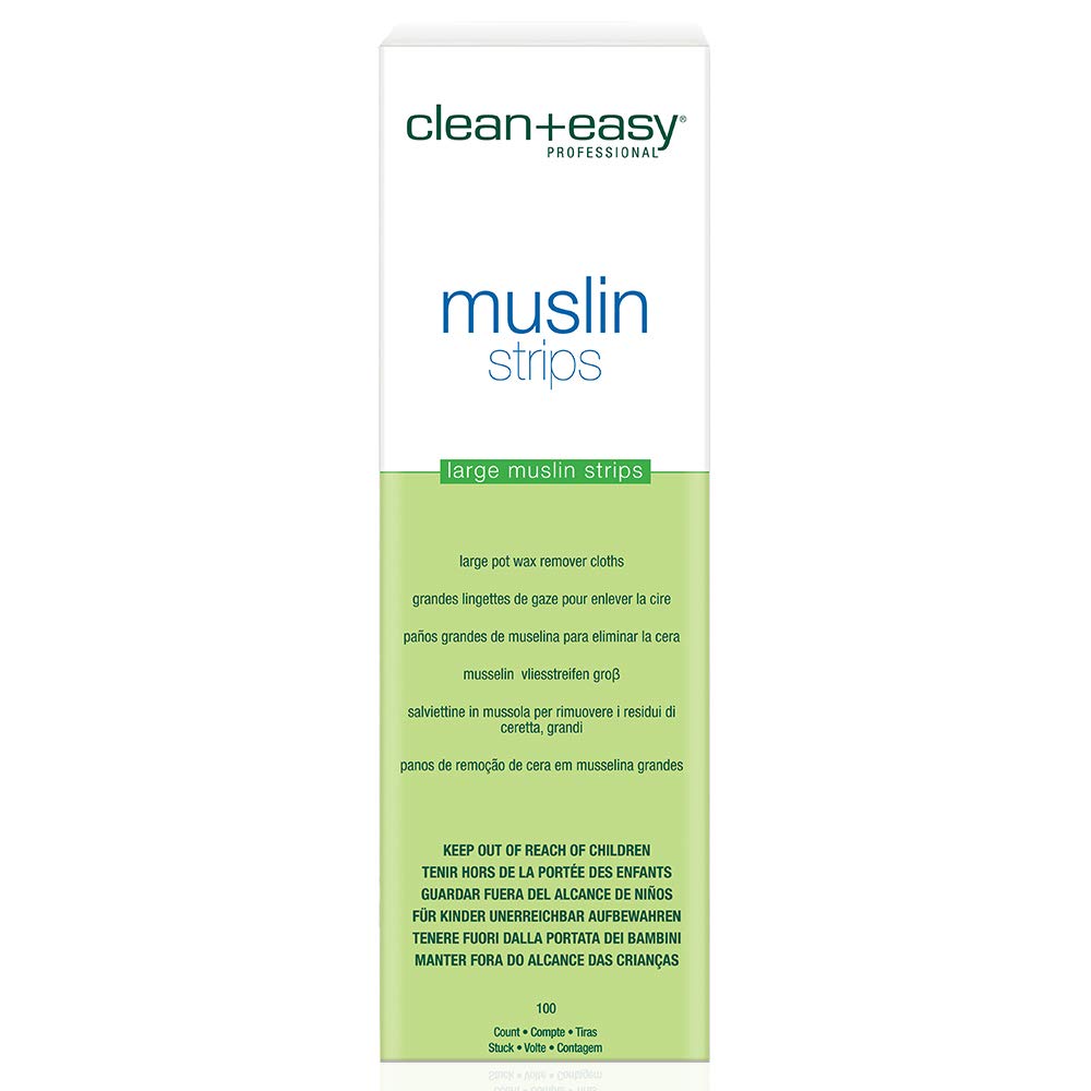 Clean + Easy Muslin Waxing Strips Large Leg 100 Count Beauty and Personal Care Clean + Easy