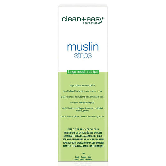 Clean + Easy Muslin Waxing Strips Large Leg 100 Count Beauty and Personal Care Clean + Easy