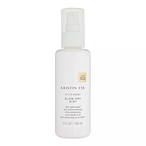 Kristin Ess Hydrating Heat Protection Spray for Hair - Blow Dry Frizz Control + Shine Enhancing -Anti Humidity Thermal Heat Protectant Spray - Repair Beauty & Personal Care Kristin Ess