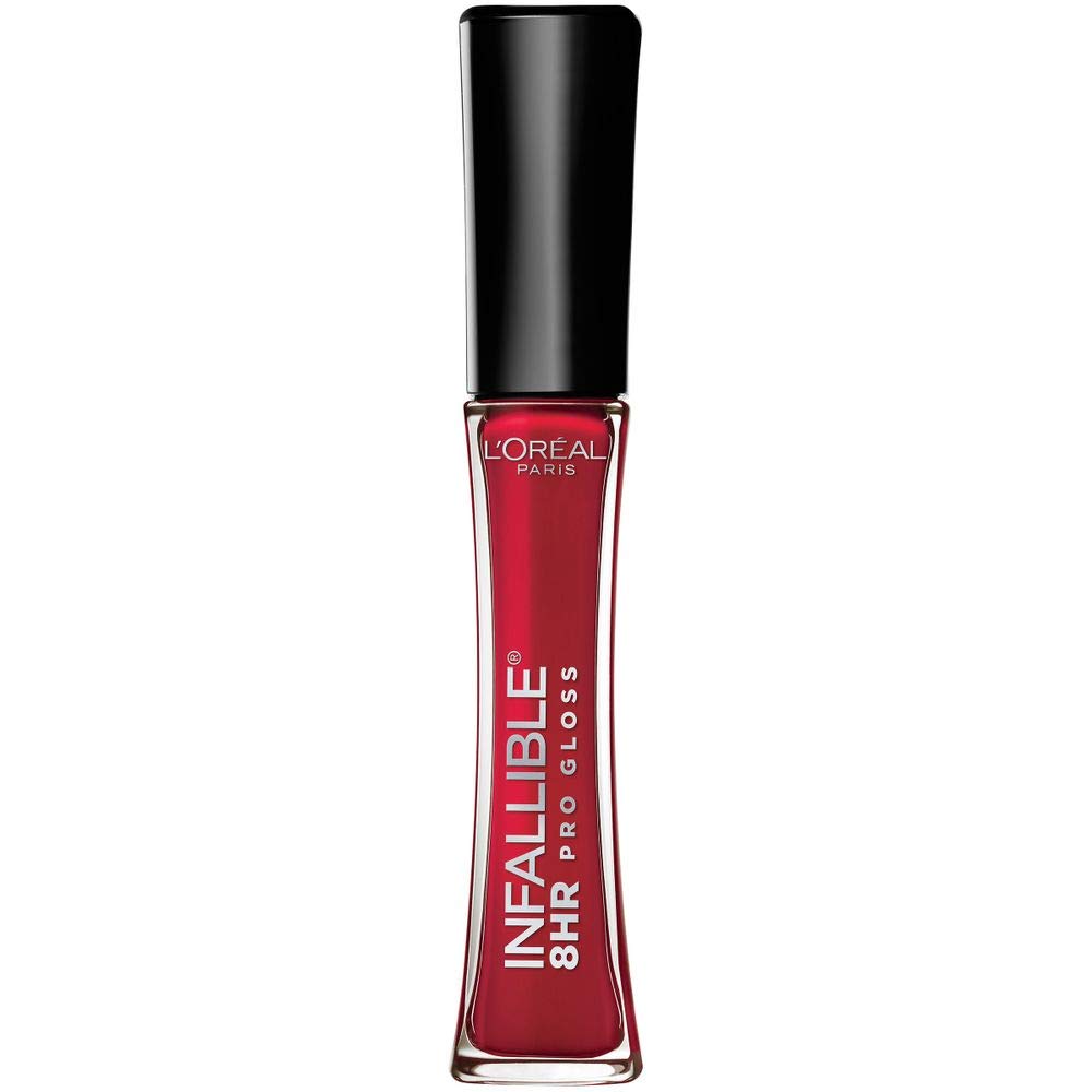 L’Oreal Paris Makeup Infallible 8 Hour Hydrating Lip Gloss, Red Fatale, 0.21 Fl Oz Beauty & Personal Care L'Oreal Paris