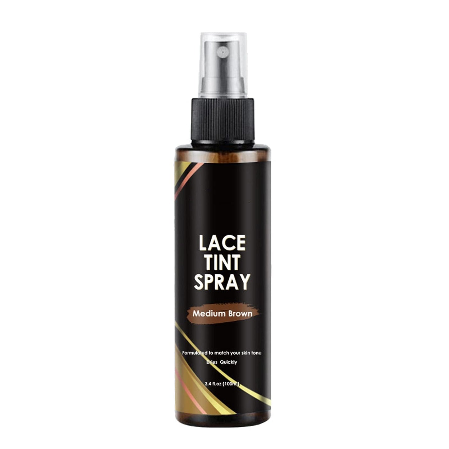 Lace Tint Spray for Wigs - Dark, Medium, and Light Brown Shades for Closures and Frontal Lace Wigs - 100ml Beauty & Personal Care Grospe