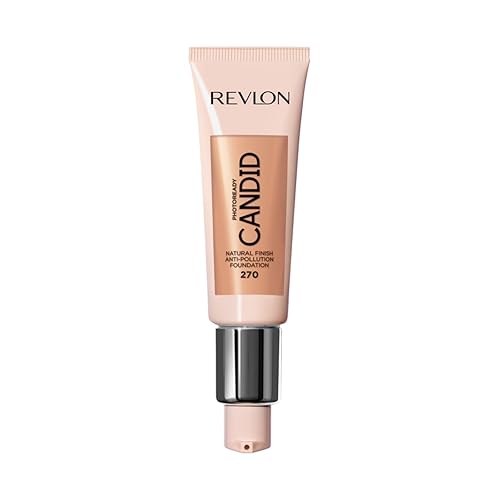 Revlon PhotoReady Candid Natural Finish Foundation, with Anti-Pollution, Antioxidant, Anti-Blue Light Ingredients, 270 Medium Beige, 0.75 fl. oz. Beauty & Personal Care REVLON