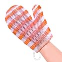 ANMONE Honeycomb Exfoliating Glove [Yellow 1Pack] TPU Honeycomb Bath Mitt,Rapid Foaming Quick Drying Unisex Face and Body Scrubs Beauty & Personal Care ANMONE