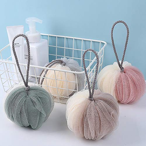 Towel Body Scrub Bath Towel Bath Accessories Cleaning Mesh Mesh Shower Balls PE Bag Body Exfoliating Portable Tool Bathtub Shower Scrubber Exfoliating Beauty and Personal Care zxb-shop