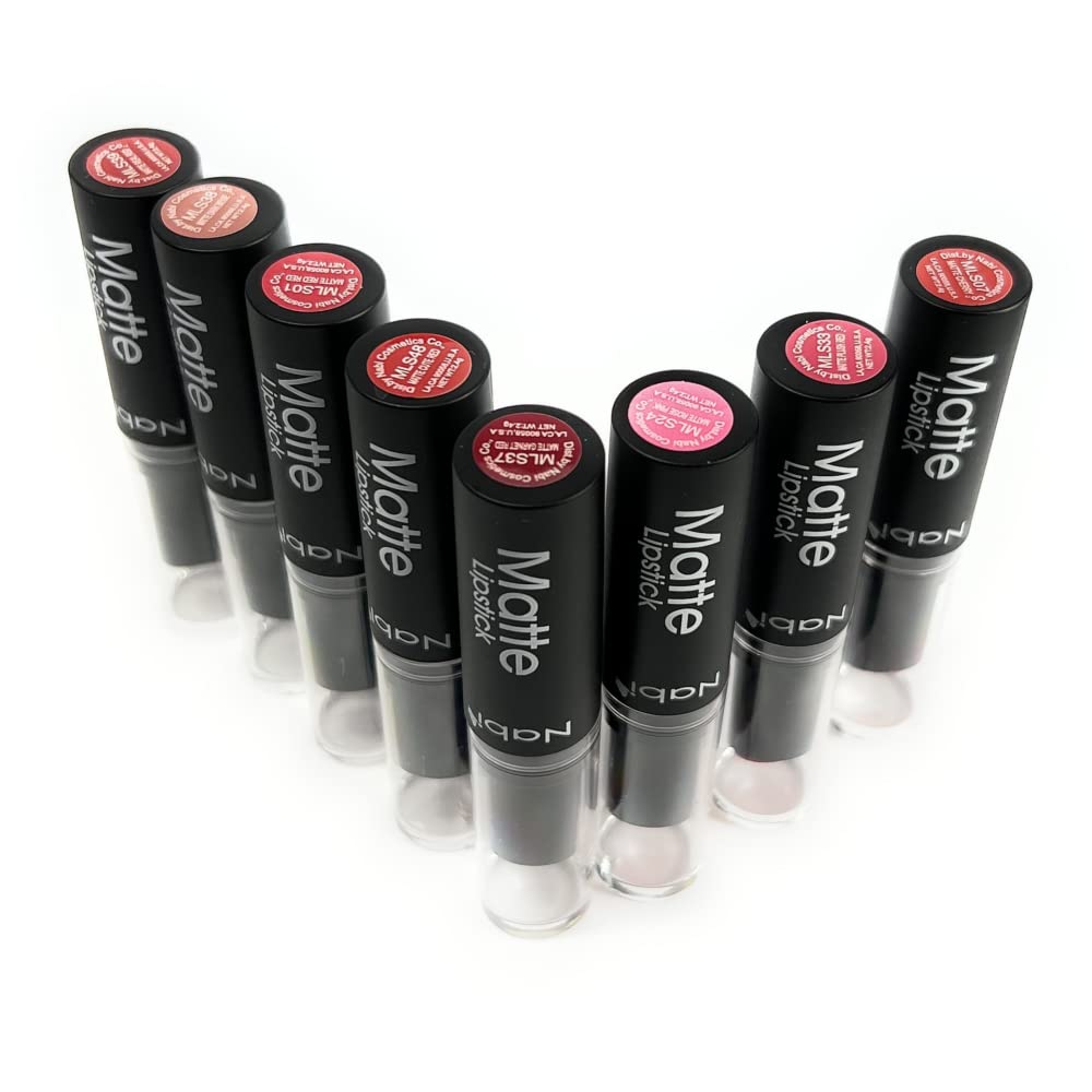 Nabi Cosmetics Professional Matte Lipstick Set of 8 Premium Colors Beauty & Personal Care Nabi