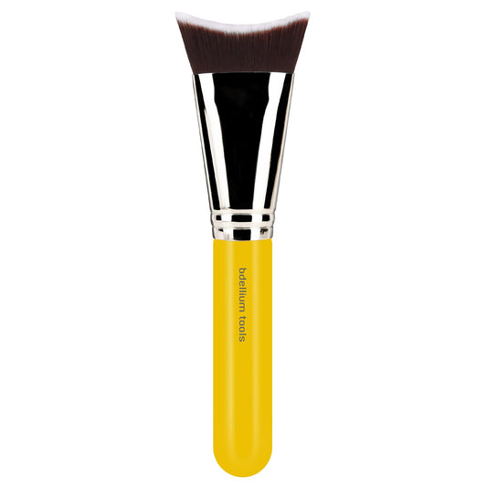 Bdellium Tools Professional Makeup Brush - Studio Series 989 Inverted Face Blending - With Soft Synthetic Fibers, For Blending (Yellow, 1pc) Beauty & Personal Care BDELLIUM TOOLS