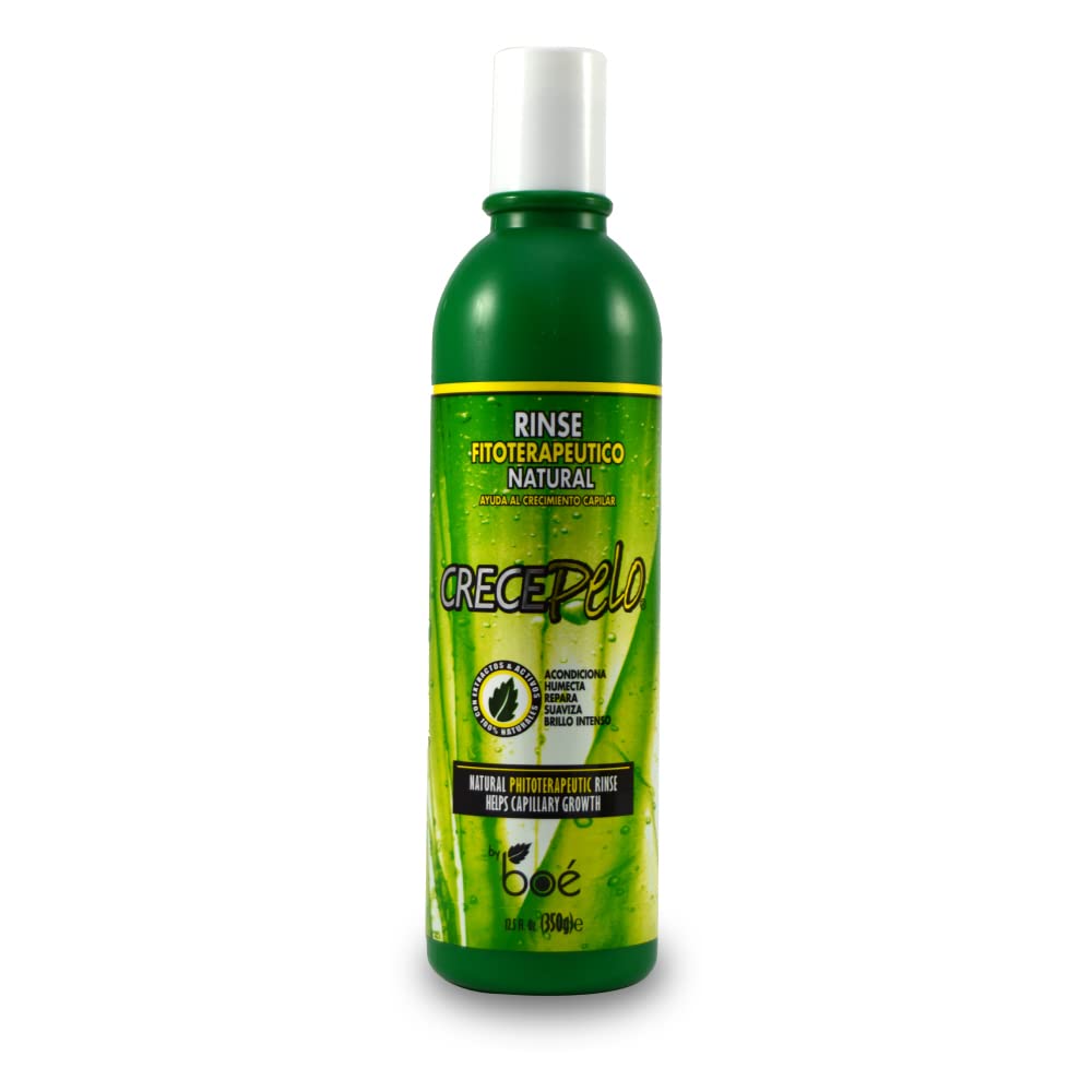 Crece Pelo Natural Hair Growth Duo - Phytotherapeutic Shampoo & Rinse Combo Set - Boosts Growth, Strength & Shine - Plant-Based Formula Beauty & Personal Care BOÉ COSMETICS