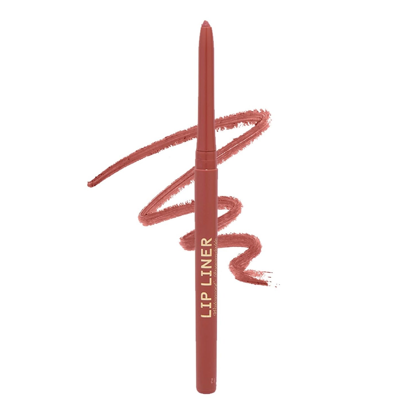 Winky Lux Meow Demi Matte Lip Liner Pencil - Muted Mauve Lipliner, Waterproof Long Lasting Formula, Creamy Retractable Tip For Precision Beauty & Personal Care Winky Lux