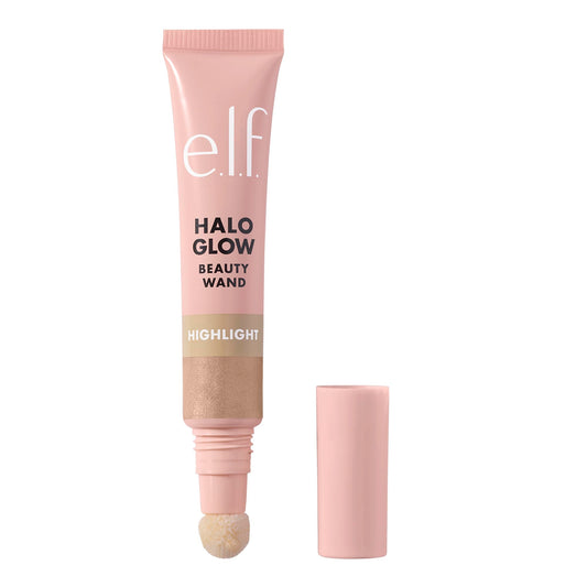 e.l.f. Halo Glow Highlight Beauty Wand, Liquid Highlighter Wand For Luminous, Glowing Skin, Buildable Formula, Vegan ,Champagne Campaign Beauty & Personal Care e.l.f.