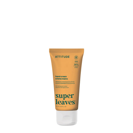 ATTITUDE Hand Cream, EWG Verified, Plant and Mineral-Based, Vegan Personal Care Products, Orange Blossom & Eucalyptus Scent, 2.5 Fl Oz Beauty & Personal Care ATTITUDE