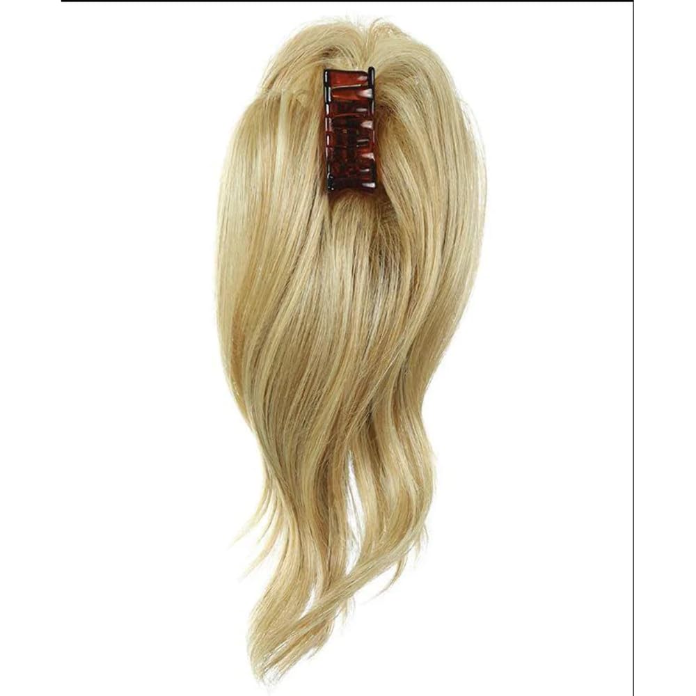 HairDo 12" Simply Wavy Pony Color R10 Chestnut 3" Claw Clip-On Attachment Ponytail Tru2Life 100% Heat Friendly Synthetic Curly Straighten Hairpiece