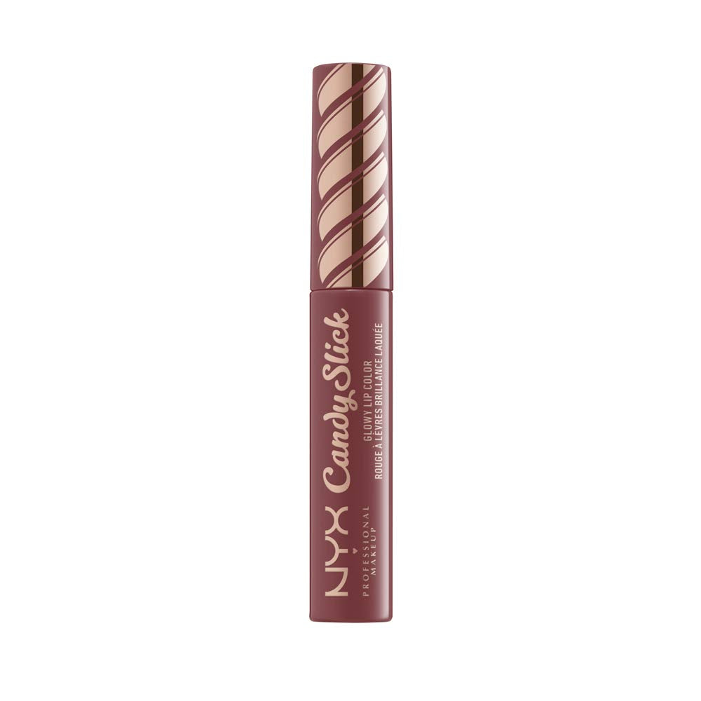 NYX PROFESSIONAL MAKEUP Candy Slick Glowy Lip Color Gloss - S'more Please (Neutral Mauve) Beauty & Personal Care NYX PROFESSIONAL MAKEUP