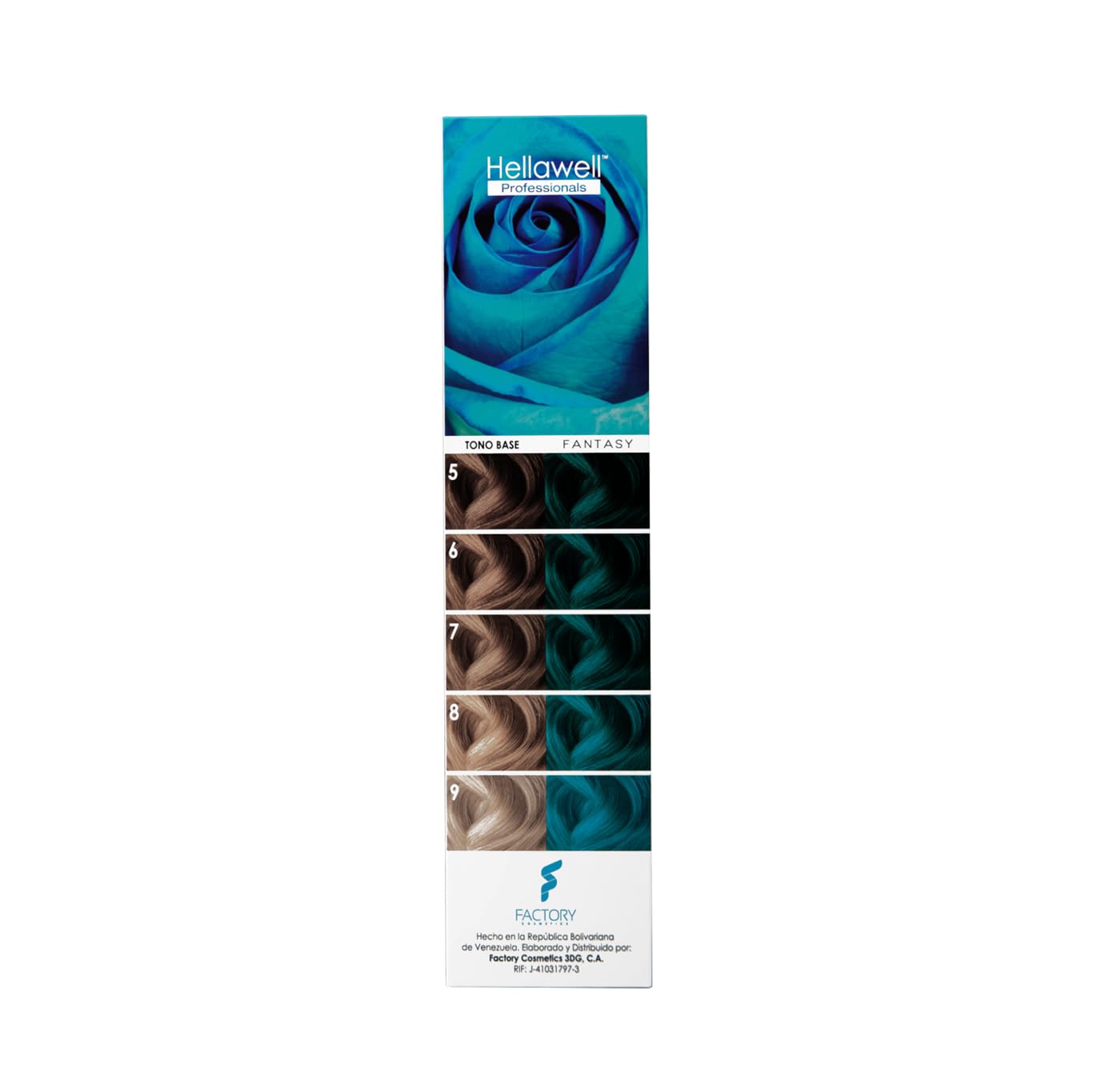 Hellawell Professional Hair Dye. Coverage Color Fantasy - Semi-permanent oxidation coloring cream. Sky Blue 2.11oz Beauty & Personal Care HELLAWELL PROFESSIONALS