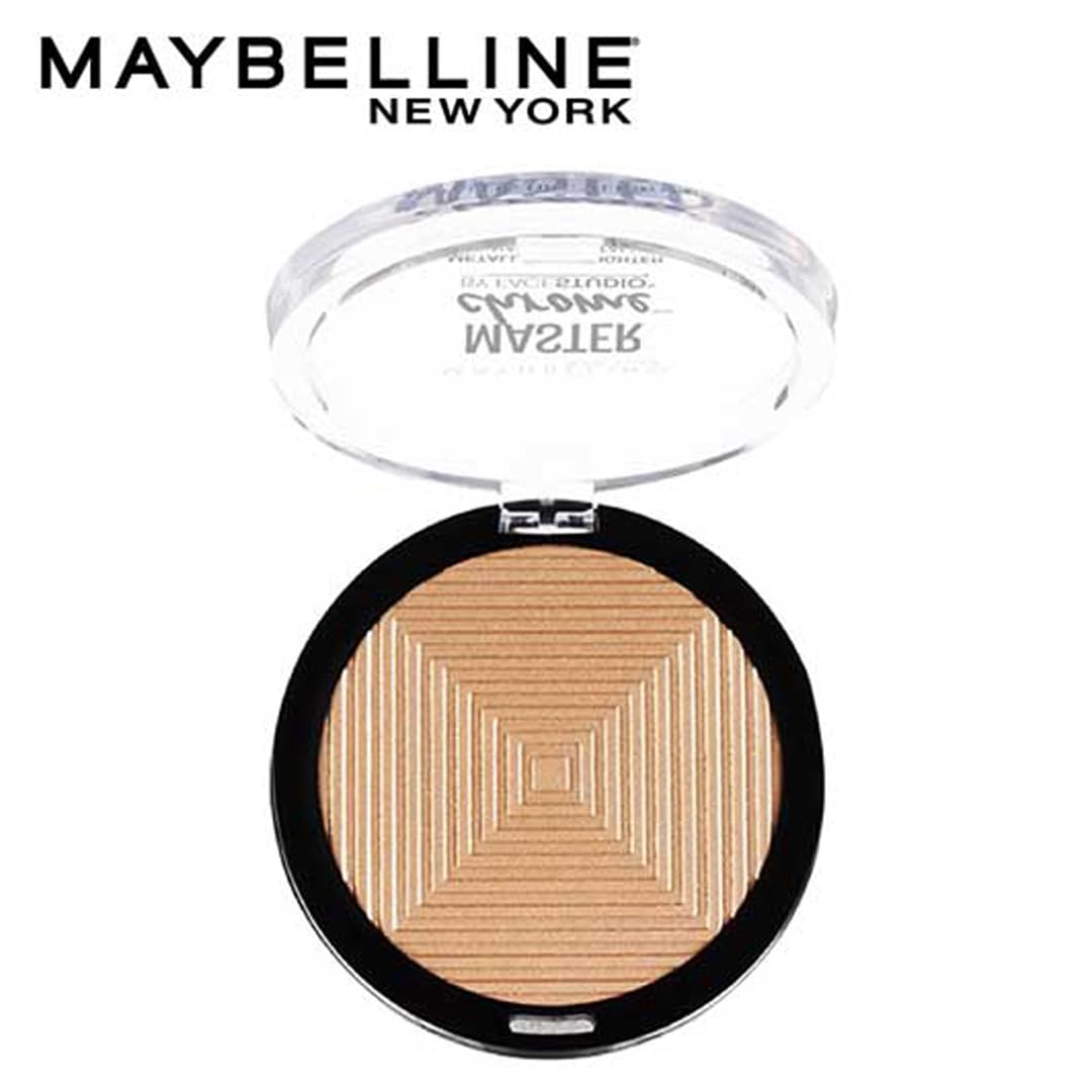 Maybelline Master Chrome Metallic Highlighter Powder Makeup, Molten Gold, 1 Count Beauty & Personal Care MAYBELLINE