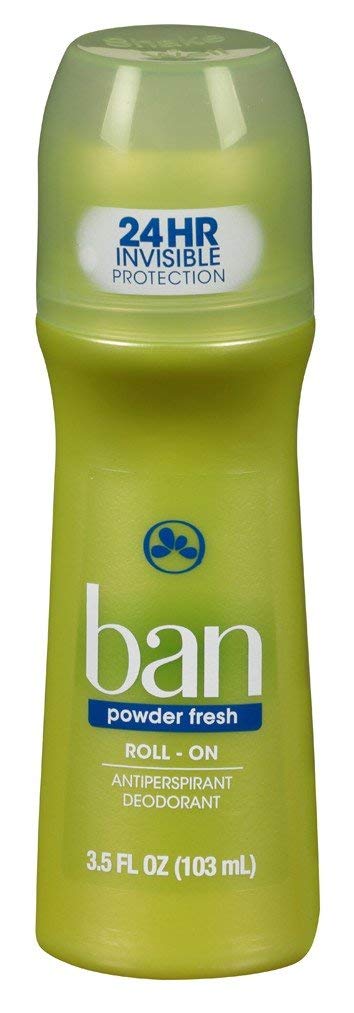 Ban Deodorant 3.5 Ounce Roll-On Powder Fresh (103ml) (6 Pack) Beauty and Personal Care Ban