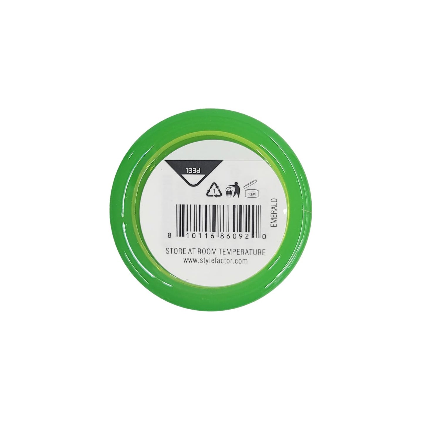 Style Factor Edge Booster Extra Strength and Moisture Rich Pomade 0.85oz Mini Travel Size (0.85oz, Pack of 1, Emerald) Beauty & Personal Care Style Factor