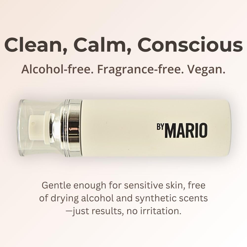 MAKEUP BY MARIO SurrealSkin 16HR Soft Setting Spray, Alcohol-Free, Hydrating Mist for Natural, Long-Lasting Makeup, with Hyaluronic Acid & Vitamin C Beauty & Personal Care BY MARIO