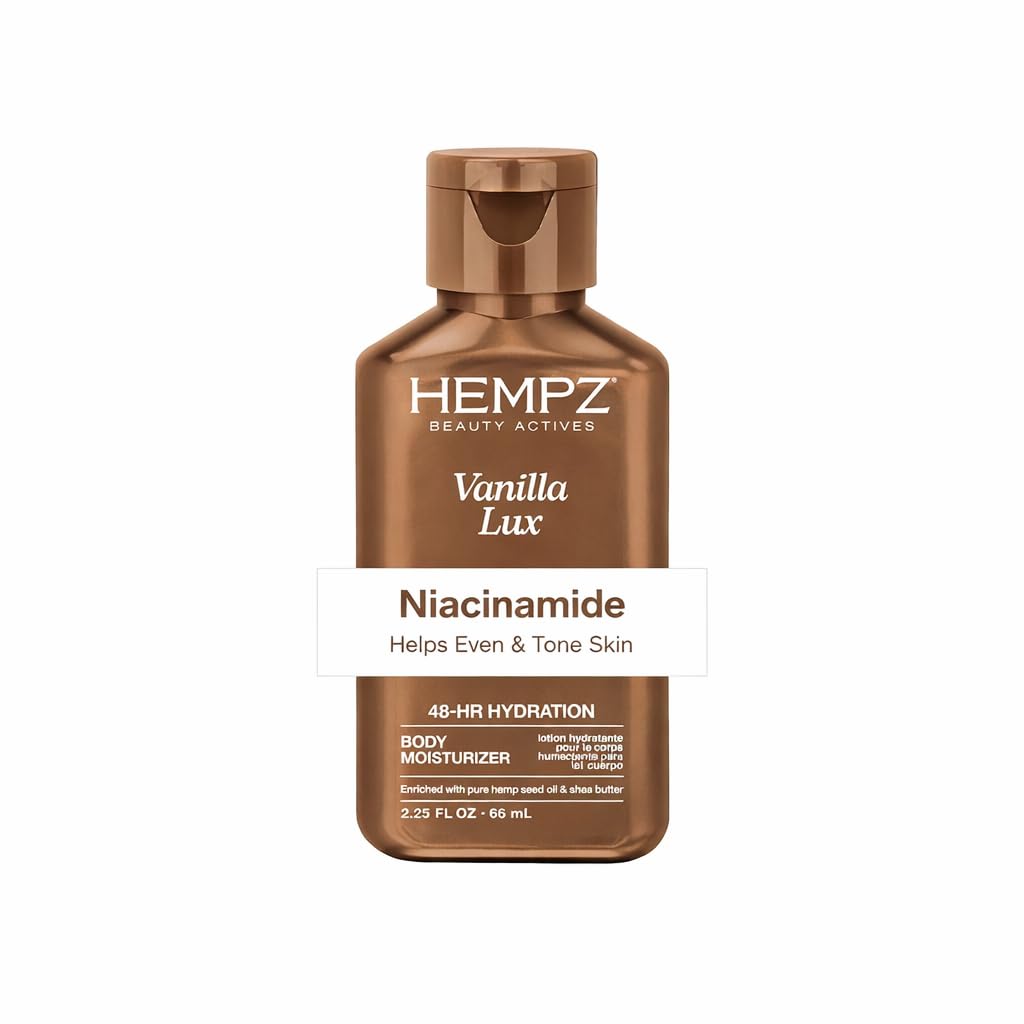 Hempz Mini Vanilla Lux Herbal Body Moisturizer 2.25 oz. New LOOK Beauty & Personal Care Hempz