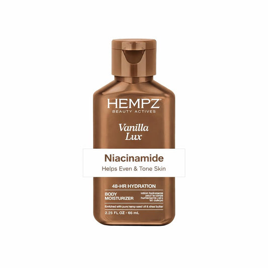 Hempz Mini Vanilla Lux Herbal Body Moisturizer 2.25 oz. New LOOK Beauty & Personal Care Hempz