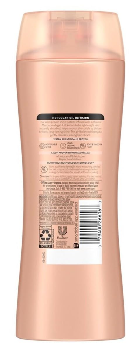 Suave Professionals Shine Shampoo Moroccan Infusion 12.6 Fl oz (Pack of 6) Beauty & Personal Care Suave