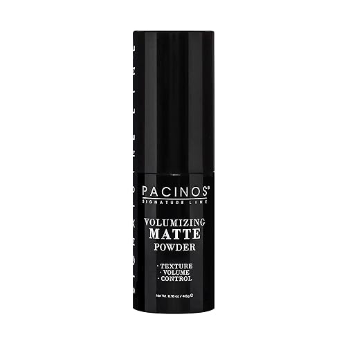 Pacinos Volumizing Matte Hair Powder - Adds Texture, Volume, Controls & Absorbs Excess Oil for Natural Finish, All Hair Types, 4.5 g. Beauty & Personal Care Pacinos