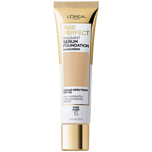 L'Oreal Paris Age Perfect Radiant Serum Foundation with SPF 50, Rose Ivory, 1 Ounce Beauty & Personal Care L'Oreal Paris