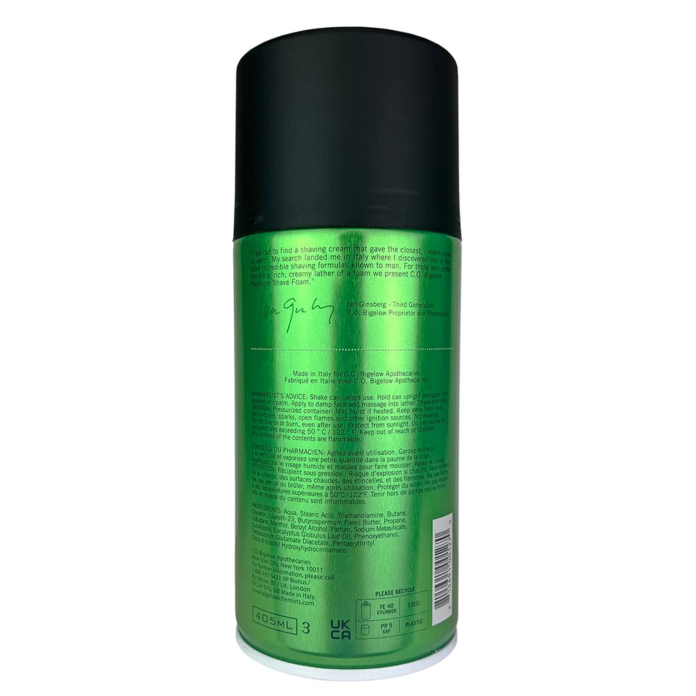 C.O. Bigelow Shaving Foam, 5.2 oz Mens Shaving Cream, Shave Foam for Men with Eucalyptus Oil for All Skin Types Beauty & Personal Care C. O. Bigelow