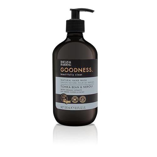 Baylis & Harding Liquid Hand Soap Wash with Dispenser, Tonka Bean & Neroli, 16.9oz/500ml Beauty & Personal Care Baylis & Harding