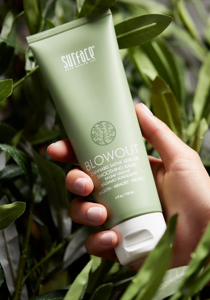 SURFACE Hair Blowout Smoothing Balm- Organic Ingredients for Women and Men, Heat-Resistant with Babassu Oil for Longer Lasting Blowouts - 4 fl oz Beauty & Personal Care SURFACE